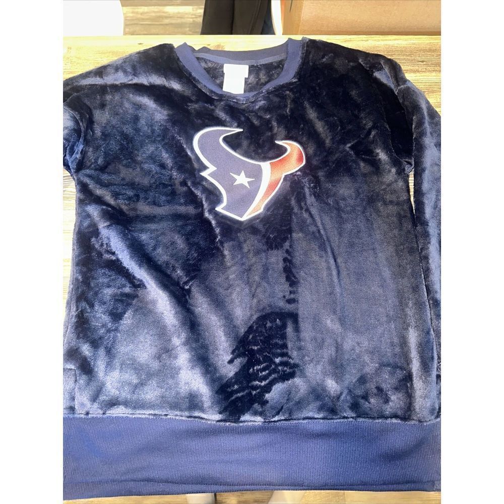 Houston Texans NFL Teen Large (11-13) Team Apparel  Micro Pluch Sweatshirt. O